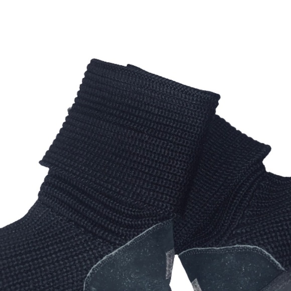 UGG Classic Cardy Sweater Boots Black Size 8 - Picture 11 of 16